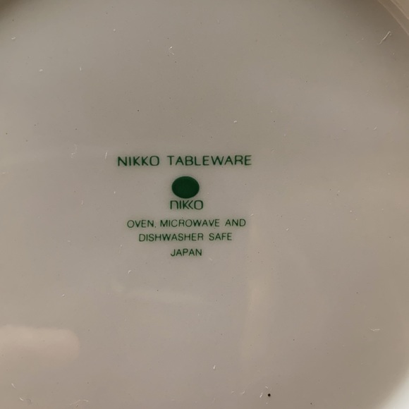 3 Blue Peony Nikko Tableware appetizer plates - Picture 4 of 5